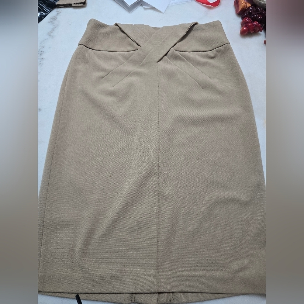 Grace Tan Pencil Skirt